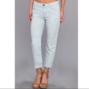 Joe’s Jeans Weekender Slim Fit Linen Sky Blue Pants Sz 30 NWT